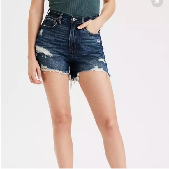 American Eagle 90’s Boyfriend Distressed Shorts - Picture 2 of 16
